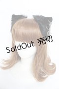 NOVESSEL / クロスチェーンリングピアス付き猫耳ヘアピン  黒 Y-25-11-01-022-PU-ZA-SZ-ZY