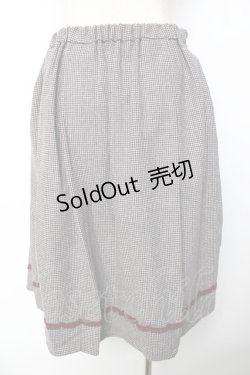 画像2: axes femme / ダブル釦サイドプリーツスカート   Y-25-11-01-147-AX-SK-SZ-ZI