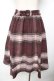 画像2: axes femme / チェックフレアスカート  赤 Y-25-11-01-152-AX-SK-SZ-ZY (2)
