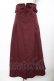 画像1: axes femme / センタープリーツロングスカート  ワイン Y-25-11-01-153-AX-SK-SZ-ZY (1)