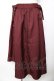画像1: axes femme / サイド釦アシンメトリースカート M ワイン Y-25-11-01-154-AX-SK-SZ-ZY (1)