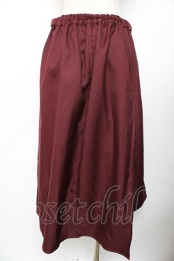 画像2: axes femme / サイド釦アシンメトリースカート M ワイン Y-25-11-01-154-AX-SK-SZ-ZY