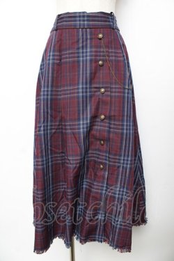 画像1: axes femme / タータンチェックスカート F ワイン Y-25-11-01-155-AX-SK-SZ-ZY