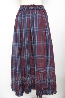 画像2: axes femme / タータンチェックスカート F ワイン Y-25-11-01-155-AX-SK-SZ-ZY