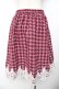 画像2: axes femme POETIQUE / 裾レースツイードスカート M ワイン Y-25-11-01-157-AX-SK-SZ-ZY (2)