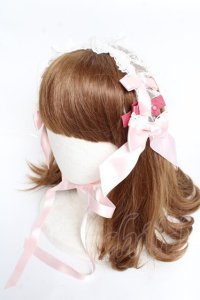 BABY,THE STARS SHINE BRIGHT / Eternal Ribbon Featheryヘッドドレス  ピンク Y-25-11-01-025-BA-AC-SZ-ZY