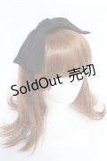 【SALE】LIEF / リボンカチューシャ  黒 Y-25-11-01-026-LO-AC-SZ-ZT487