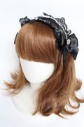 MA*RS / ふりふりヘッドドレスカチューシャ  黒 Y-25-11-01-027-EL-AC-SZ-ZY