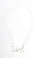 NOVESSEL / アクリルウォレットチェーン  クリア(白) Y-25-11-01-005-PU-AC-SZ-ZY