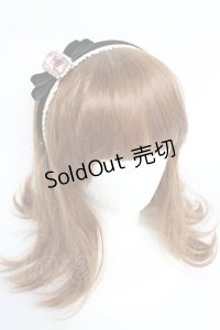 Rose Marie seoir / ビジューリボンカチューシャ  ピンク Y-25-11-01-028-EL-AC-SZ-ZY