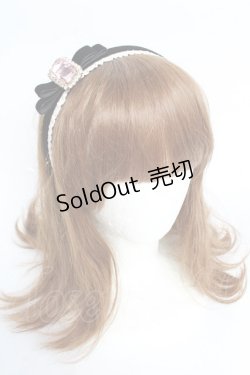 画像1: Rose Marie seoir / ビジューリボンカチューシャ  ピンク Y-25-11-01-028-EL-AC-SZ-ZY