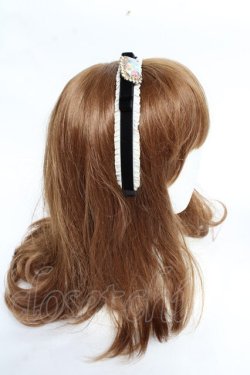 画像2: Rose Marie seoir / ビジューリボンカチューシャ  オーロラ Y-25-11-01-029-EL-AC-SZ-ZY