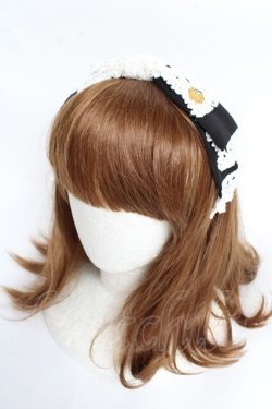 画像1: Angelic Pretty / シフォンレース羽根リボンカチューシャ  黒 Y-25-11-01-030-AP-AC-SZ-ZY