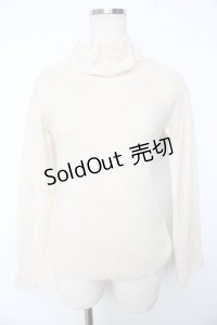 axes femme / レースネックニットトップス  キナリ Y-25-11-01-033-AX-TO-SZ-ZY