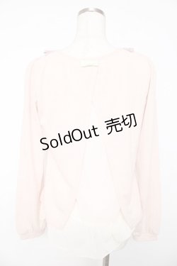 画像2: axes femme / 起毛レースVネックプルオーバー  ピンク Y-25-11-01-037-AX-TO-SZ-ZY