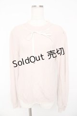 axes femme / リボン通しニット  ピンク Y-25-11-01-039-AX-TO-SZ-ZY