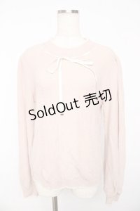 axes femme / リボン通しニット  ピンク Y-25-11-01-039-AX-TO-SZ-ZY