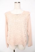 axes femme / レース使いプルオーバー M アワピンク Y-25-11-01-040-AX-TO-SZ-ZY