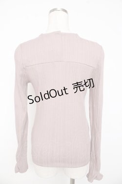 画像2: axes femme / チョーカーデザインリブカット  ピンク Y-25-11-01-041-AX-TO-SZ-ZY