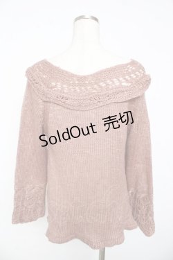 画像2: axes femme / ニット  ピンク Y-25-11-01-044-AX-TO-SZ-ZY