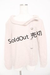 axes femme / ボタン付きニット  ピンク Y-25-11-01-045-AX-TO-SZ-ZY