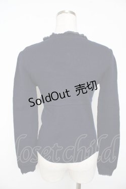 画像2: axes femme POETIQUE / 雪の結晶刺繍ニットプルオーバー  紺 Y-25-11-01-047-AX-TO-AS-ZY