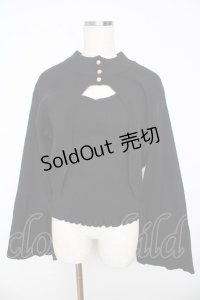 axes femme / ニットタンク×２WAYカーデ F 黒 Y-25-11-01-050-AX-TO-SZ-ZY