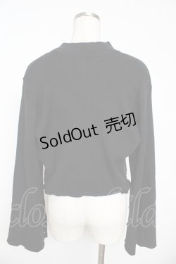 画像2: axes femme / ニットタンク×２WAYカーデ F 黒 Y-25-11-01-050-AX-TO-SZ-ZY