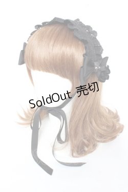 画像1: BABY,THE STARS SHINE BRIGHT / ロザリィ・ローズヘッドドレス  黒×黒 Y-25-11-05-039-BA-AC-SZ-ZY