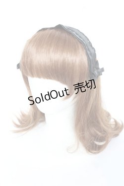 画像1: m petit by misako / ヘッドドレス  中黒 Y-25-11-05-040-LO-AC-SZ-ZY