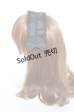 画像2: m petit by misako / ヘッドドレス  中黒 Y-25-11-05-040-LO-AC-SZ-ZY