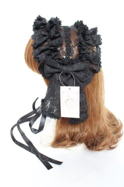 画像2: metamorphose / Fairyフリルヘッドドレス  黒 Y-25-11-05-042-ME-AC-SZ-ZY