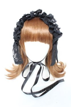 画像5: metamorphose / Fairyフリルヘッドドレス  黒 Y-25-11-05-042-ME-AC-SZ-ZY