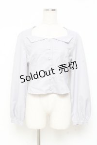 axes femme POETIQUE / ビスチェデザインブラウス M グレー Y-25-11-05-044-AX-BL-SZ-ZY