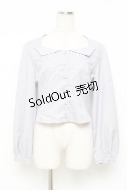 画像1: axes femme POETIQUE / ビスチェデザインブラウス M グレー Y-25-11-05-044-AX-BL-SZ-ZY