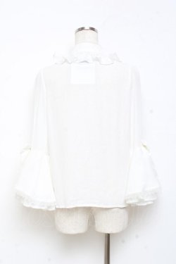 画像3: axes femme kawaii / 姫袖7分丈ブラウス M 白 Y-25-11-05-045-AX-BL-SZ-ZY