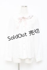 Amavel / 襟刺繍ブラウス F 白 Y-25-11-05-046-CA-BL-SZ-ZY