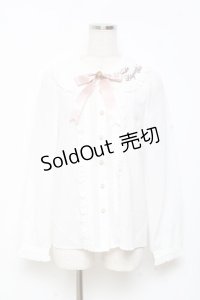 Amavel / 襟刺繍ブラウス F 白 Y-25-11-05-046-CA-BL-SZ-ZY