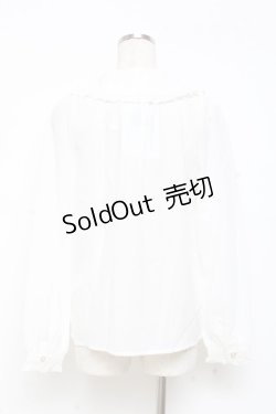 画像2: Amavel / 襟刺繍ブラウス F 白 Y-25-11-05-046-CA-BL-SZ-ZY