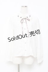 axes femme POETIQUE / ロザリウムフリルブラウス M 生成り Y-25-11-05-047-AX-BL-SZ-ZY