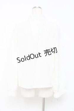 画像2: axes femme POETIQUE / ロザリウムフリルブラウス M 生成り Y-25-11-05-047-AX-BL-SZ-ZY