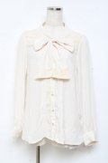 axes femme / ボウタイブラウス M 生成り Y-25-11-05-051-AX-BL-SZ-ZY