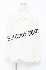 axes femme / ボウタイブラウス M 生成り Y-25-11-05-051-AX-BL-SZ-ZY