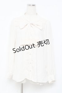 axes femme / ボウタイブラウス M 生成り Y-25-11-05-051-AX-BL-SZ-ZY