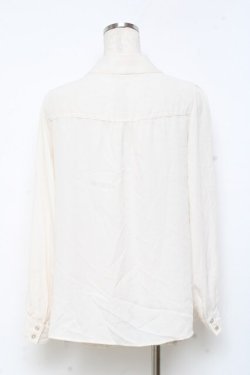 画像2: axes femme / ボウタイブラウス M 生成り Y-25-11-05-051-AX-BL-SZ-ZY