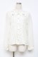 画像1: axes femme POETIQUE / 襟花刺繍ブラウス M 生成り Y-25-11-05-052-AX-BL-SZ-ZY (1)