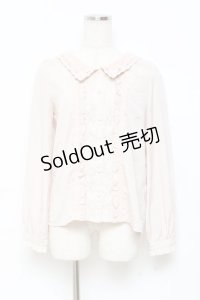 axes femme POETIQUE / セーラー襟レースブラウス M ベージュ Y-25-11-05-053-AX-BL-SZ-ZY