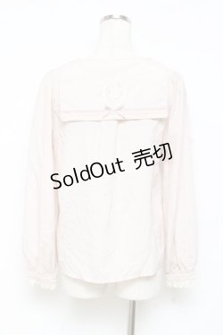 画像2: axes femme POETIQUE / セーラー襟レースブラウス M ベージュ Y-25-11-05-053-AX-BL-SZ-ZY