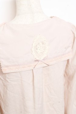 画像3: axes femme POETIQUE / セーラー襟レースブラウス M ベージュ Y-25-11-05-053-AX-BL-SZ-ZY