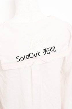 画像3: axes femme POETIQUE / セーラー襟レースブラウス M ベージュ Y-25-11-05-053-AX-BL-SZ-ZY